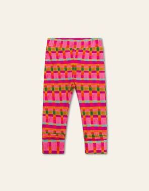 NEW OILILY kid's peep plaid leggings in pink